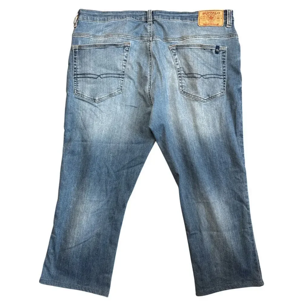 Buffalo Freedom Series Slim Ash Medium Wash Denim Straight Leg Jeans Men's Sz 40